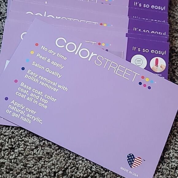 COLOR STREET- 23 SAMPLE CARDS (Sahara Jewel) - Picture 2 of 3